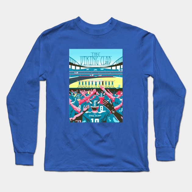 Football Icons - Iceland - THE VIKING CLAP Long Sleeve T-Shirt by OG Ballers